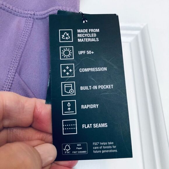 IDEOLOGY PERFORMANCE - L Sz S Nine-Inch Bike Shorts w/Pockets in Rhapsody. NWT! - Picture 6 of 14